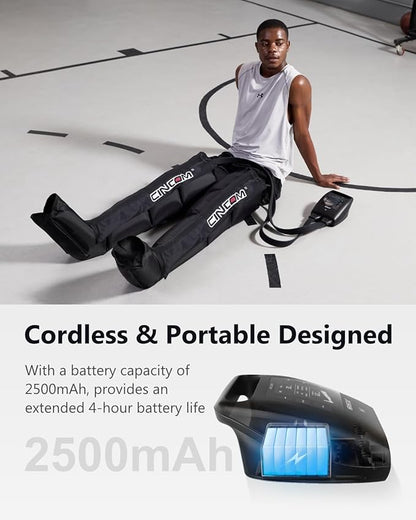 CINCOM Cordless Leg Recovery System with Dynamic Compression Massage Technology - 3 Different Sizes for Everyone (Small)