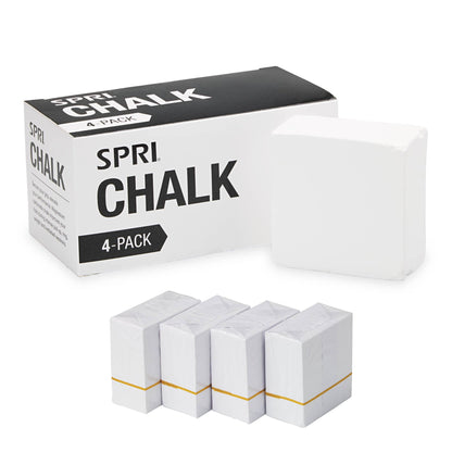 SPRI Chalk Block 2oz, 4-Pack, Gymnastics & Weightlifting Grip