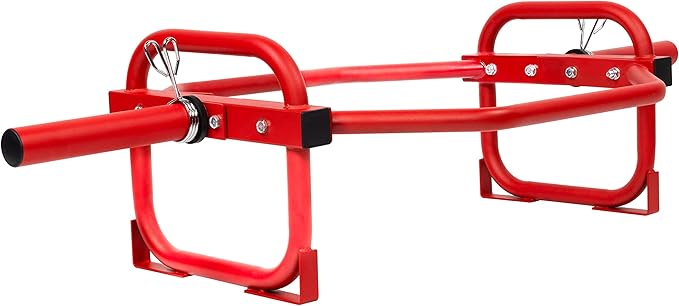 Olympic 2-Inch Hex Weight Lifting Trap Bar for Strength Training, 500-Pound Capacity, Safety Clips, Home Gym for Shoulder Presses, Shrugs, Back Rows