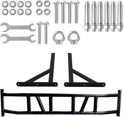 PLKO Wall Mount Pull Up Bar Wall Mounted Body Press Pull Up Bar Gym Chin-Up for Upper Body Workout