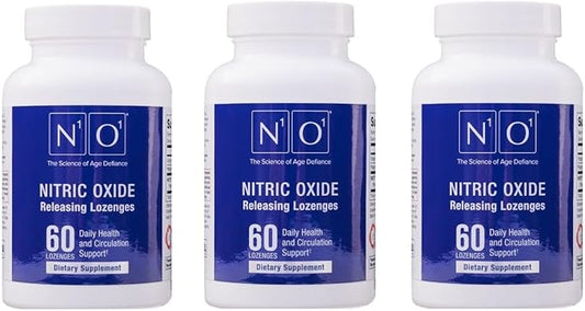 Nitric Oxide Lozenges for Heart Health Support - Dietary Supplement for Blood Flow, Oxygenation and