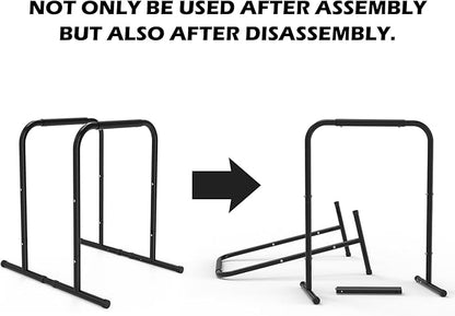 leikefitness Pull Up Dip Station Strength Training Dip Stands Station Tricep Dips Push-Ups For Home Gym