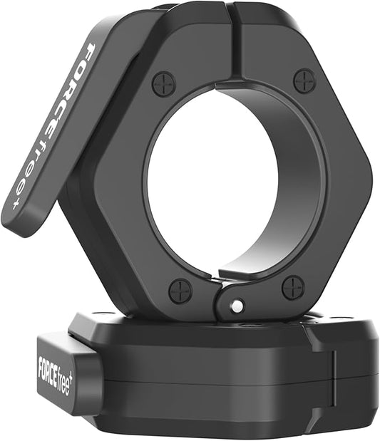 Barbell Clips (Pair), Barbell Clamps, Quick Release Olympic Barbell Clamps with Anti Slip TPR Grip, Barbell Collars for Secure Weightlifting & Powerlifting (Black) (MAG, Green)