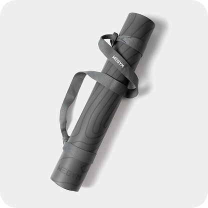 4mm Cushioned Exercise Mat for Yoga & Pilates - Anti Slip, Polyurethane with Suede Top & Carrying Strap