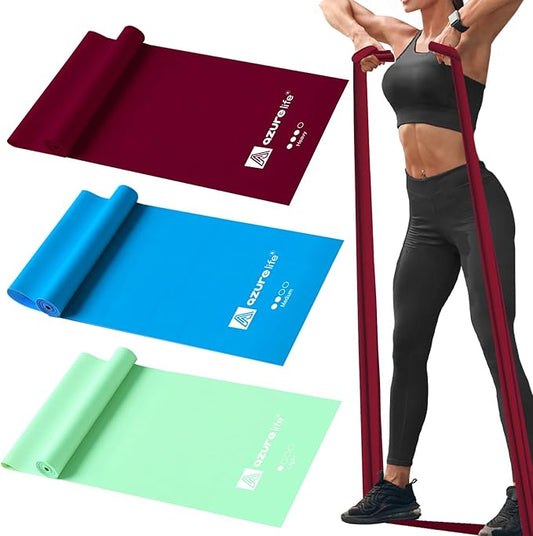 Resistance Bands,Professional Long Non-Latex Elastic Stretch Bands,Exercise Bands for Physical Therapy, Yoga, Pilates, Rehab, at-Home or The Gym Workouts, Strength Training