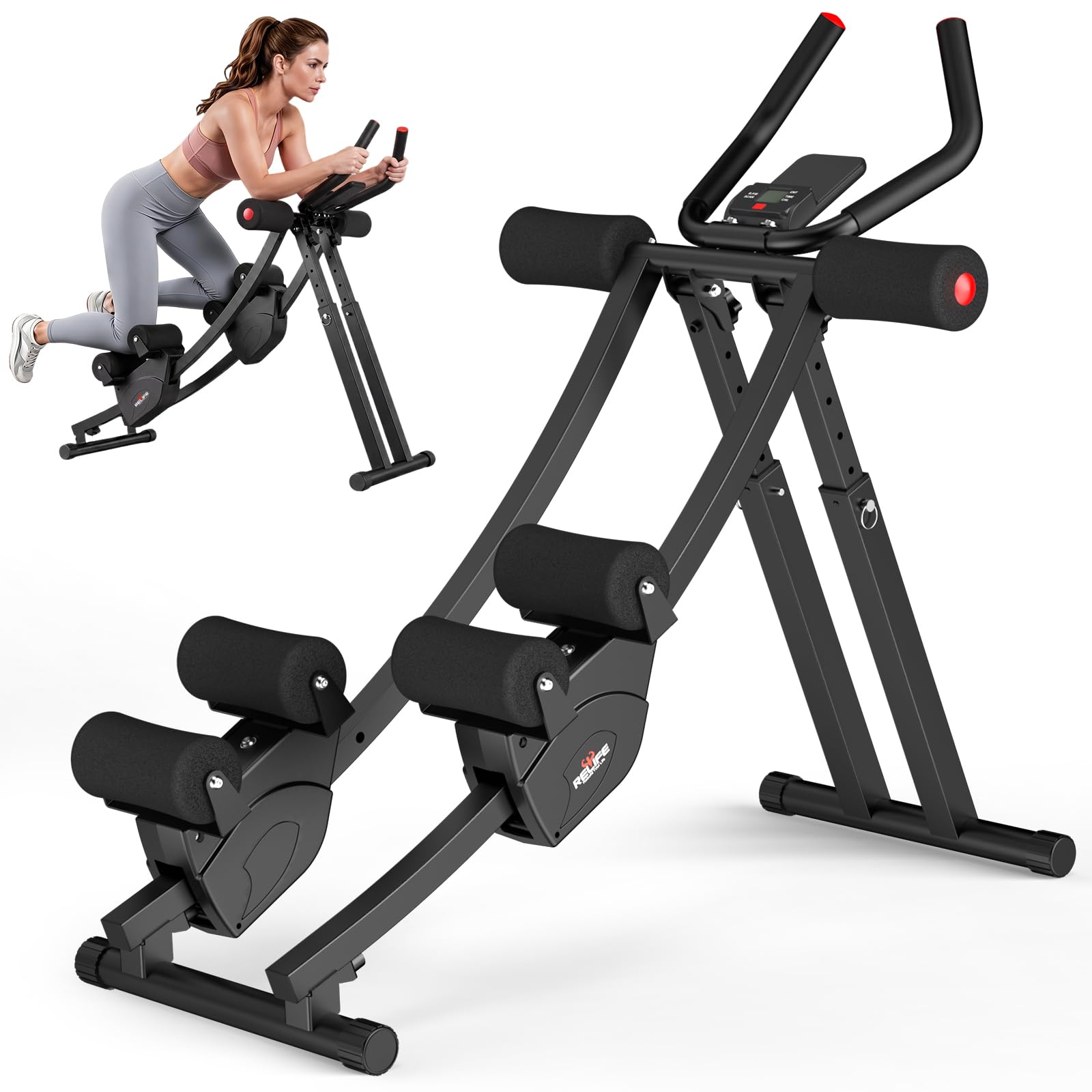 RELIFE REBUILD YOUR LIFE Dual Track Ab Machine, Exercise Equipment