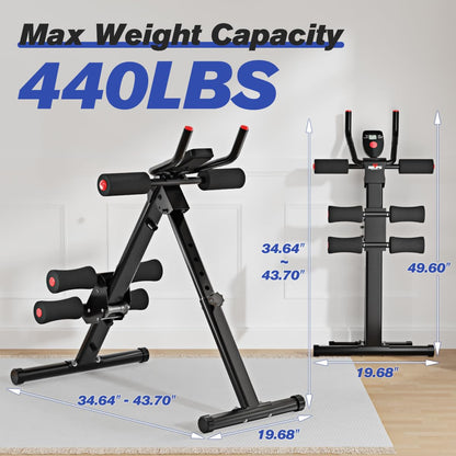 RELIFE REBUILD YOUR LIFE AB Workout Machine Adjustable Ab Trainer Machine
