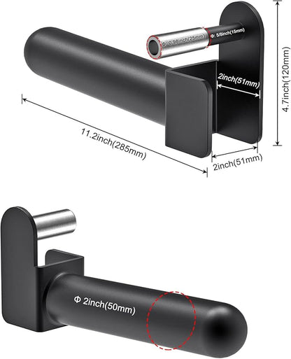 Kipika Weight Plate Holder for 2x2 and 3x3 Power Rack - Attachment for Storage - Fits Standard 1-inch or Olympic 2-inch Plates - Set of 2