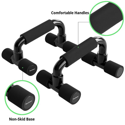 Readaeer Push Up Bars Gym Exercise Equipment Fitness 1 Pair Pushup Handles with Cushioned Foam Grip