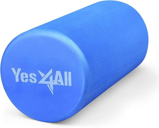 Yes4All EVA Firm Foam Roller for Back - Round Back Roller for Exercise, Yoga & Pilates 12/18/24/36 inch