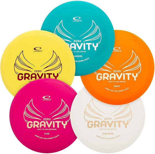 Latitude 64 Gravity Disc Golf Beginner Set | 5-Pack Disc Golf Set | Pure, Fuse, Explorer, Saint