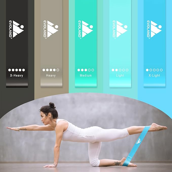 Resistance Bands Set, Workout Bands with Handles, Door Anchor, Ankle Straps and Carry Bag, Exercise Bands for Shape Body and Home Workouts