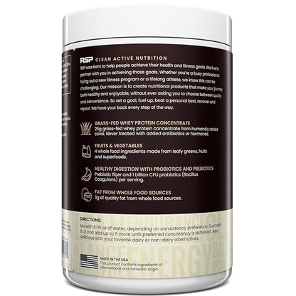 TrueFit Gut Healthy Protein Powder, Grass-Fed Whey Meal Replacement Shake with Prebiotics, Probiotics, & Organic Superfoods, Keto Friendly, Gluten Free