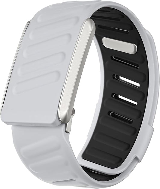 Comfort Durable Silicone Wristband Compatible with WHOOP 4.0 Band, Soft Silicone Sports Loop Strap for Men & Women, with U Shapped Connector