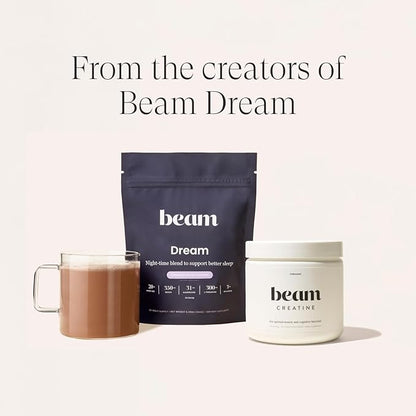 Beam Creatine Powder, Third Party Tested, Micronized Creatine Monohydrate Supplement, Creatine for Women and Men, Muscle Strength, Workout Recovery, Lean Muscle, 60 Servings, Unflavored