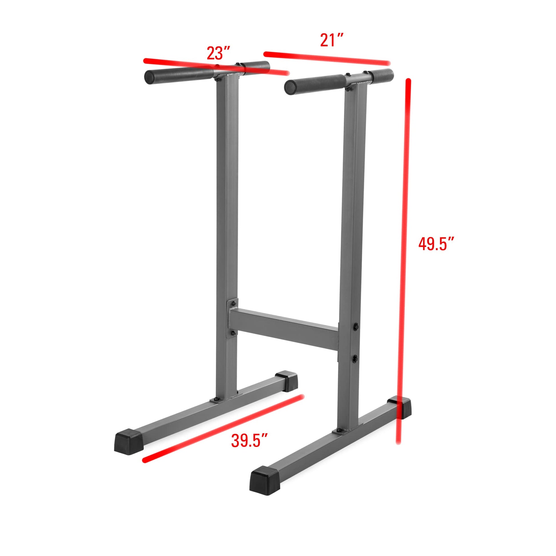 XMARK Dip Station, 500 lb Capacity Dip Stand, Heavy Duty Dip Bars for Chest, Triceps and Core