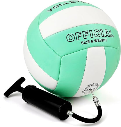 Official Size 5 Soft PU Waterproof Volleyball for boy and Girl and for Adult Indoor Outdoor Beach Training Ball and Game Ball or Beginner Teenager