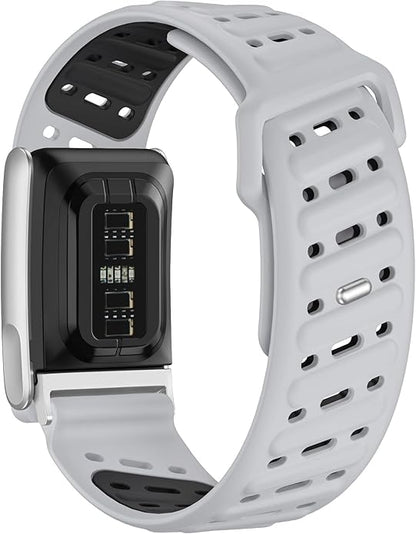 VeveXiao Rugged Comfort Silicone Wristband Compatible with WHOOP 5 | Whoop MG Band, Durable Soft Silicone Sports Loop Replacement Bands for Men Women with Metal Frame Connector