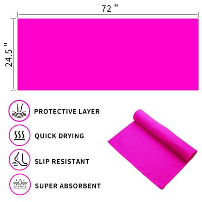 MIAOMIAO Non-Slip Hot Yoga Towel Set,Super Absorbent Microfiber in, 24.5" x 72" - Anti-Slip, Injury