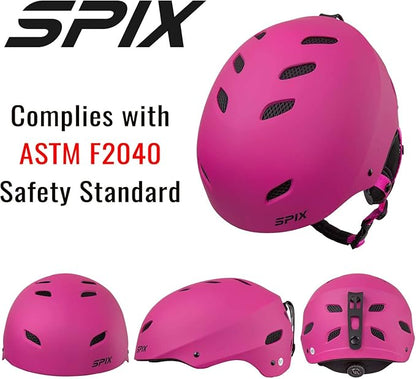 SPIX Ski Helmet Snowboard Helmet - ASTM Safety Standard Size Adjustable for Adults Youth Men and Women