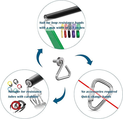 Resistance Band Bar, 26.4in or 39.4in, Workout Bar for Fitness, Portable Weightlifting Training, Suit for Home Exercise, Resistance Band Training