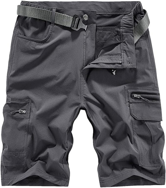 Quick Dry Hiking Shorts Men's Cargo Casual Outdoor 4-Way Stretchy Lightweight Summer Short with