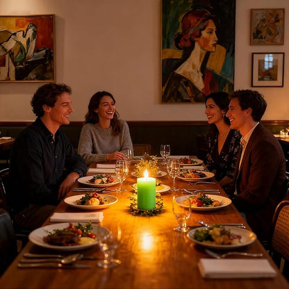 6 Packs Unscented 2.75x4 Inch Light Green Colored Pillar Candles, Non-Toxic Dripless Cylinder Wax Candles for Home Table Holiday Party Spa Decor Emergency Power Outage