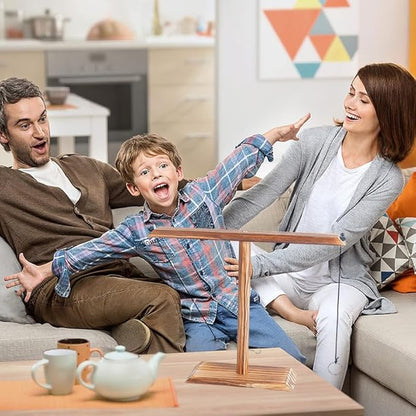 Ring Toss Game, Ring Throwing Game with Shot Put, Hook and Ring Throwing Game for Adults Kids, Fun Hook and Ring Game with Ladder