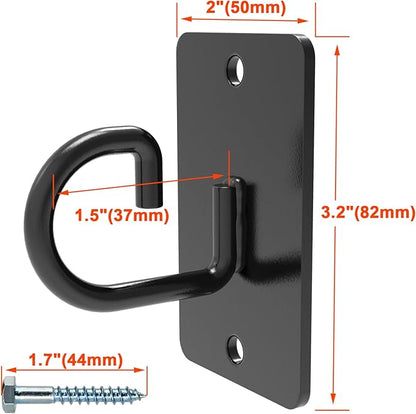 (3PCS) Wall Mount Workout Anchors,Resistance Band Wall Anchor,Space Saving Wall Mount Workout Anchors for Home Gym Workouts，Body Weight Straps, Suspension Training, Exercise,Stretching,Yoga