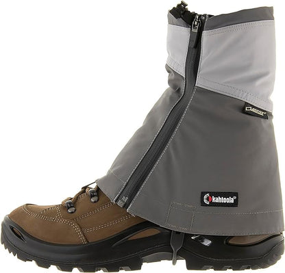 Kahtoola LEVAgaiter Mid GTX Gaiters, Waterproof Gore-TEX Shoe & Boot Protection for Mountaineering, Off-Trail Hiking in Mud, Snow & Ice