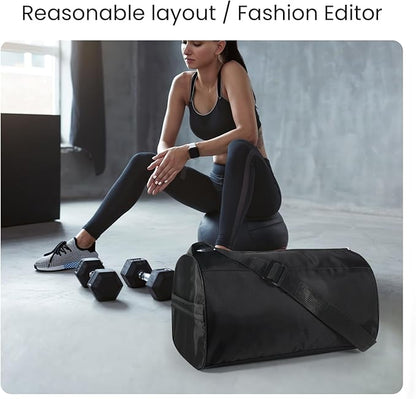 C&F BOGMOST Small Gym Bag for Women & Men,Small Lightweight Duffel Bag Carry On Bags Mini Duffel Travel Bag Waterproof Sports Bags for Workout/Sport/Travel,Sky Blue