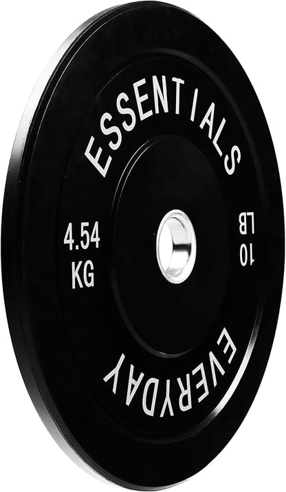 2-Inch Olympic Bumper Plates, Perfect Weight Plates for Weightlifting and Strength Training, Multiple Weights Available