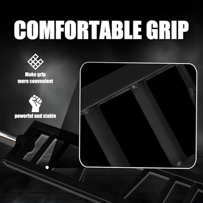 Multi Grip Barbell Swiss Bar | Cambered Barbell Multi Grip Olympic Barbell, Fits 2-inch Olympic Weight Plates, For Home Gym & Support Pressing, Lifting & Curls