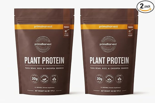 Primal Harvest Vegan Protein Powder for Nutritional Weight Support 20g Plant-Based Protein Per