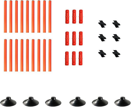 TNZMART 3.3 FT Agility Poles Adjustable Hurdles for Soccer Football Speed Training Equipment Track and Field