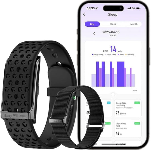 Smart Bracelet Activity Fitness Tracker, Health Wristband, Screenless Ultra Lightweight 17g Wearable 24/7 BP Health Monitor, 100+ Modes, Improve Sleep, Heart Rate Tracking for Women Men Free App