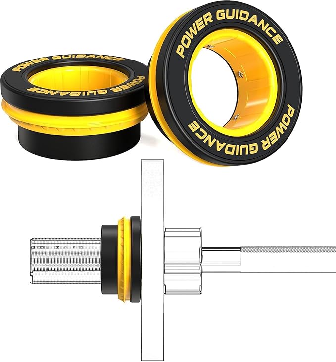 POWER GUIDANCE 50mm Barbell Clamps Barbell Collars, Quick Release Weight Olympic Barbell Clips for Bars, Non-Slip Olympic Barbell Clamps for Workout Weightlifting Fitness Training