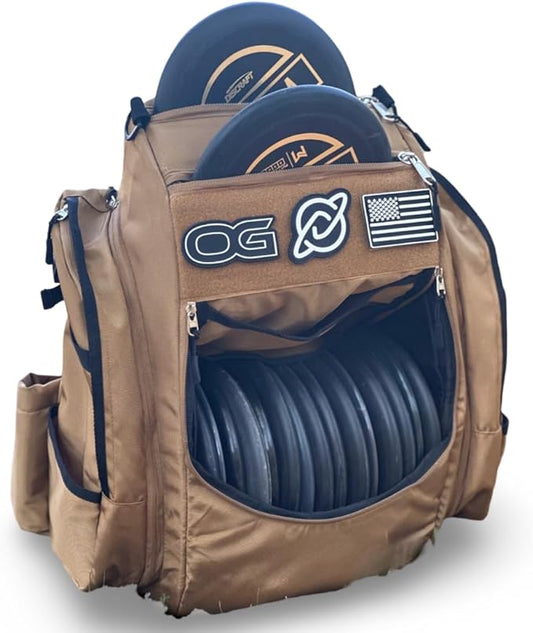 Discology Disc Golf OG V3 Disc Golf Bag | 26+ Disc Capacity | Premium Disc Golf Backpack Bag |