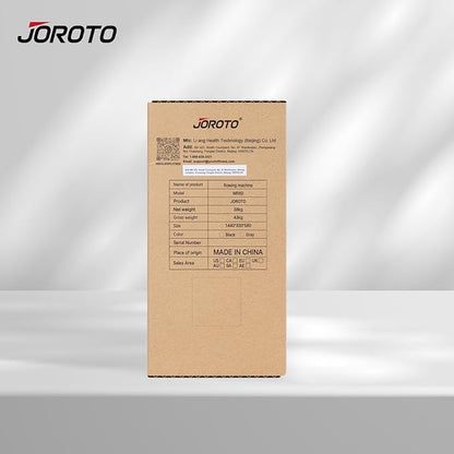 JOROTO Rowing Machine for Home Foldable, Air Magnetic Rowing Machines with 10-Level Adjustable Resistance, Quiet Ergonomic Seat，Bluetooth App, Max 350LBS, Space-Saving Home Gym, Gray