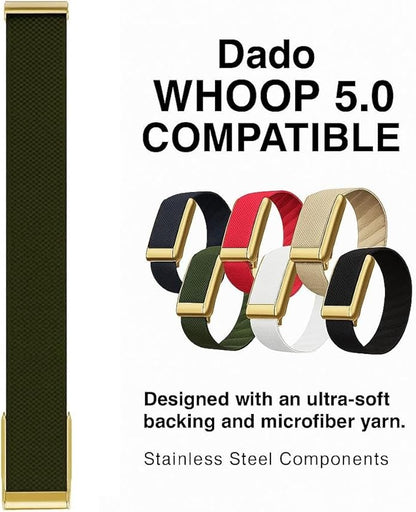 Ultra-soft Nylon Sport Band Compatible with WHOOP 5.0, One, Peak, and Life | Breathable, Durable & Secure Fit Strap | NOT for Gen 4