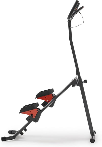 Sunny Health & Fitness Stair Stepper w/Handlebar, Extended Step Range Climber Machine for Legs, Core and Glute Workouts, Connection with Free SunnyFit App