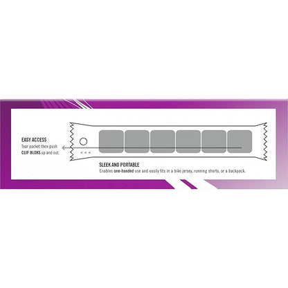 CLIF BLOKS - Mountain Berry Flavor - Energy Chews - Non-GMO - Plant Based - Fast Fuel for Cycling and Running - Quick Carbohydrates and Electrolytes - 2.12 oz. (18 Count)