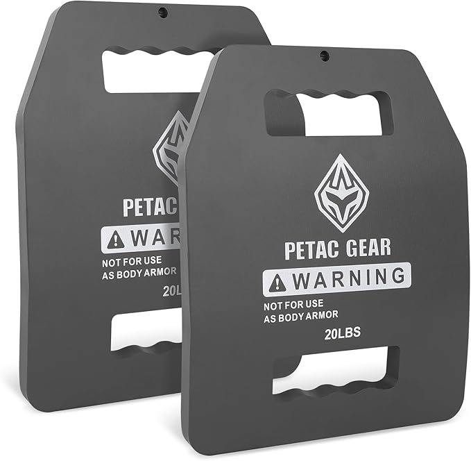 PETAC GEAR Tactical Weights Plates For Weighted Vest For Men Workout,5/10/15/20 LBS Weight Strength Training Vests Equipment Workout Gear
