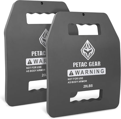 PETAC GEAR Tactical Weights Plates For Weighted Vest For Men Workout,5/10/15/20 LBS Weight Strength Training Vests Equipment Workout Gear
