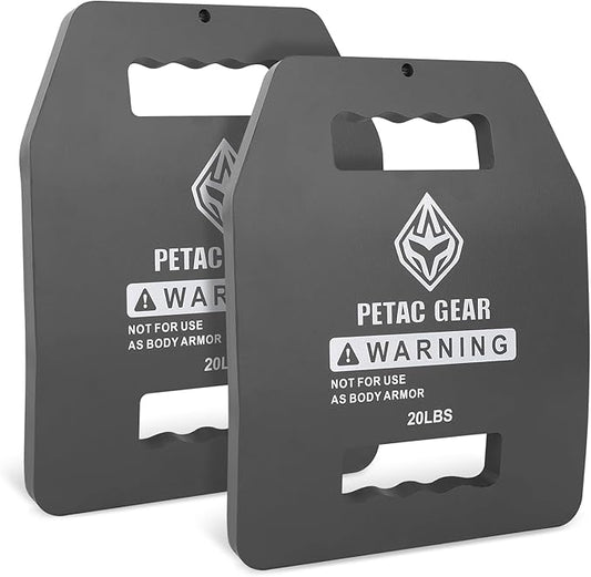 PETAC GEAR Tactical Weights Plates For Weighted Vest For Men Workout,5/10/15/20 LBS Weight Strength Training Vests Equipment Workout Gear