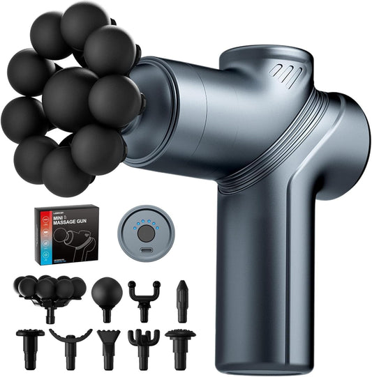 LEERCON Massage Gun Deep Tissue Mini Muscle Back Massager for Pain Relief