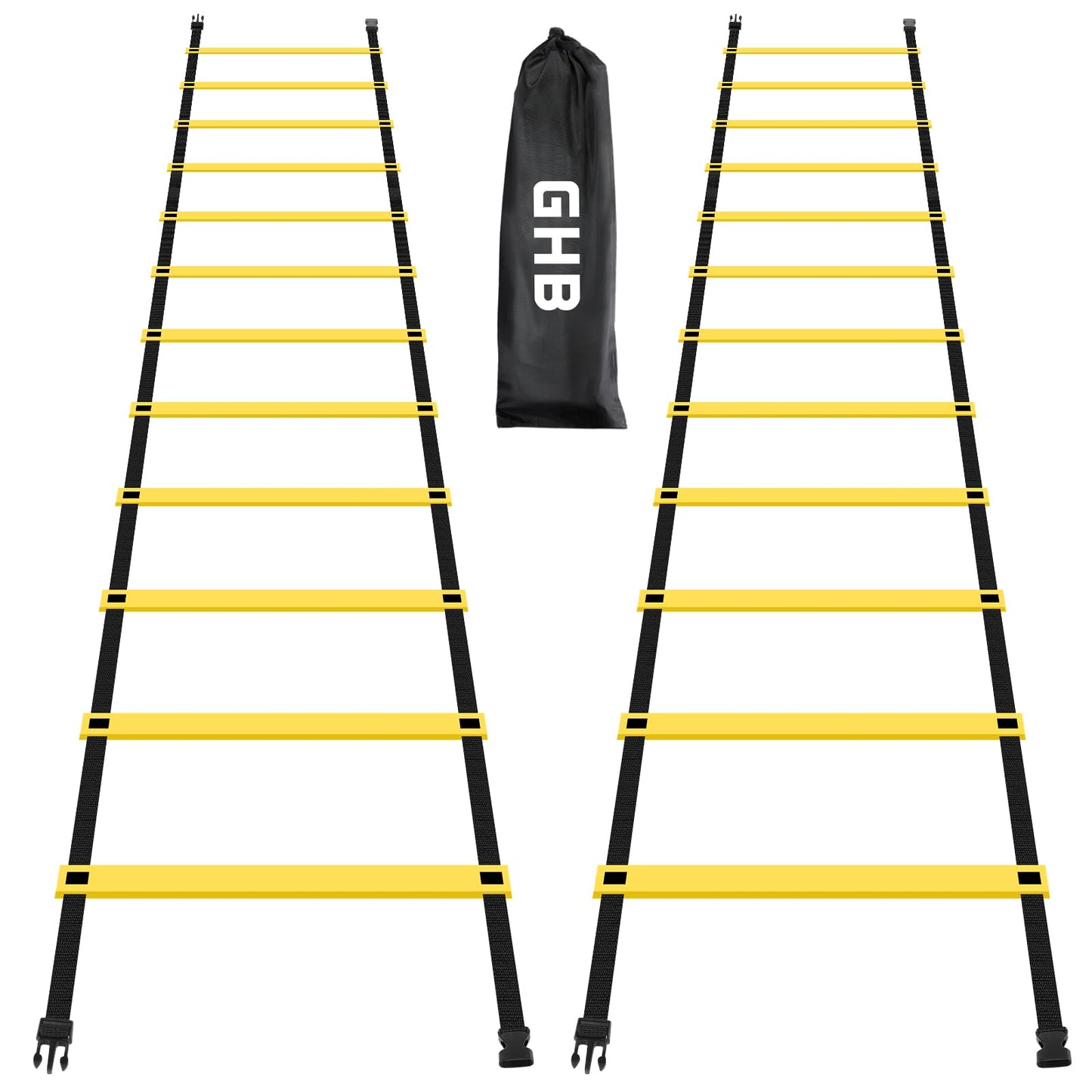 GHB Pro Agility Ladder 12 Rung 20ft 2 Pack