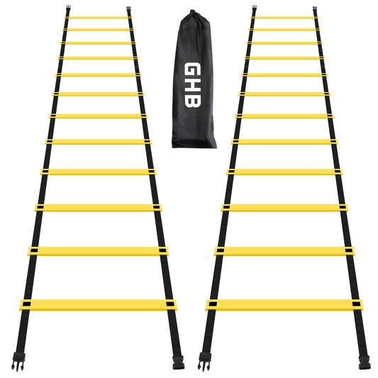 GHB Pro Agility Ladder 12 Rung 20ft 2 Pack