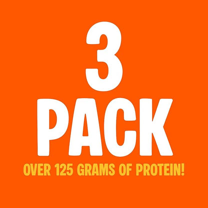 Twin Peaks Low Carb, Keto Friendly Protein Puffs, (Nacho Cheese), 2 Servings, 3 Pack (60g, 42g Protein, 4g Carbs)