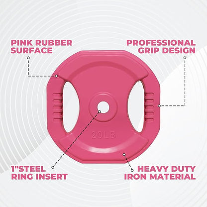 RitFit Adjustable Barbell Weight Set for Weightlifting and Strength Training in Home&Gym